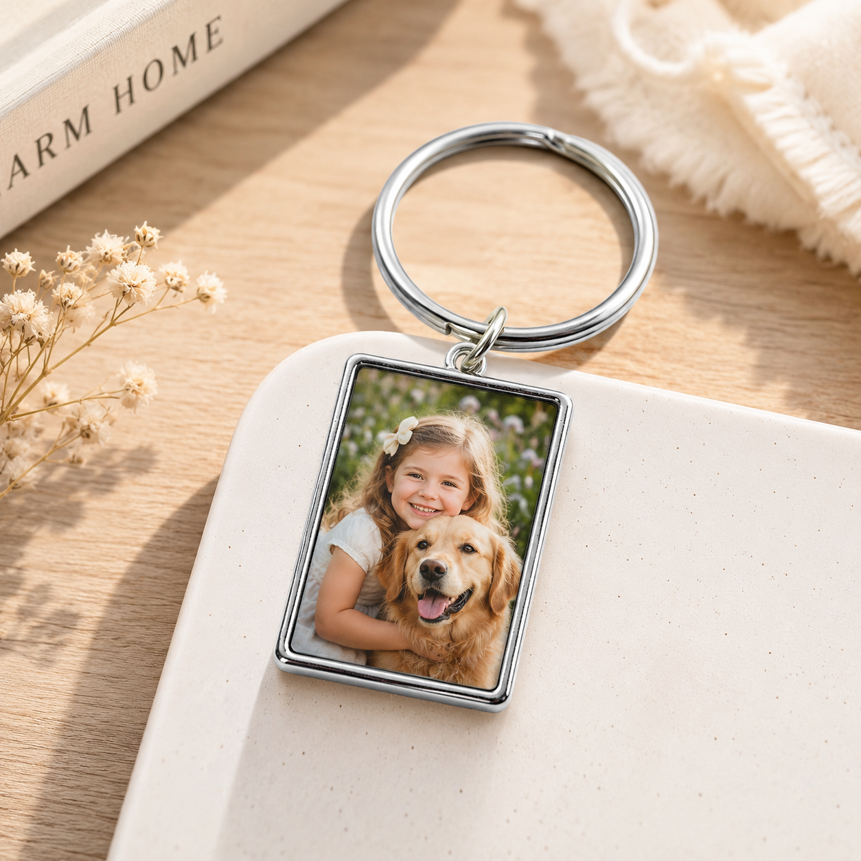 Personalized Metal Photo Keychain