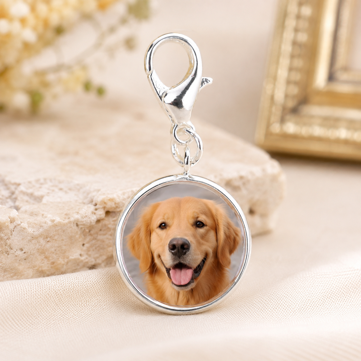 Personalized Round Photo Charm