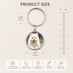 Love You to the Moon Photo Keychain Set