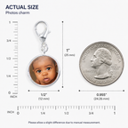 Personalized Round Photo Charm