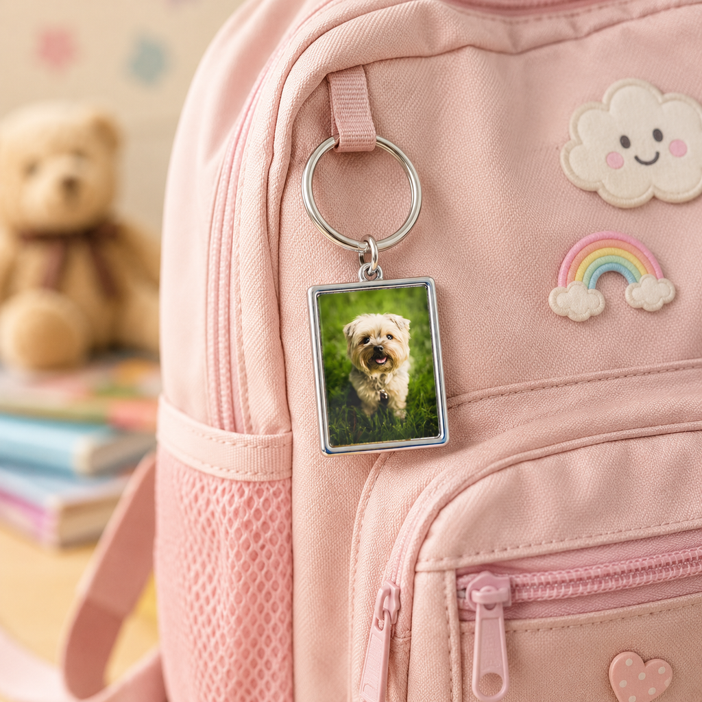 Personalized Metal Photo Keychain